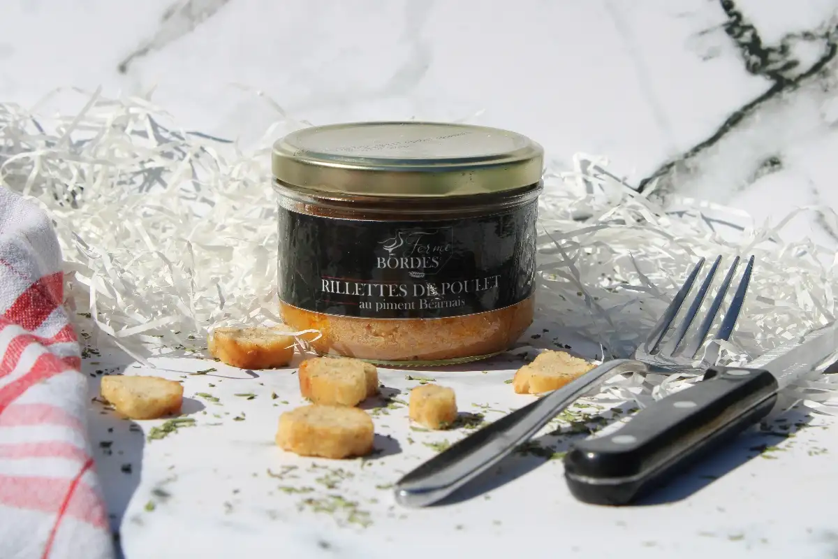 Rillettes de canard au piment béarnais - 190g